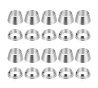 Lot de 10 manchons de compression en acier inoxydable for tube de diamètre extérieur 3, 4, 6, 8, 10, 12, 14, 16 mm(4mm,SS304)