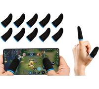 Lot De 10 Manchons De Doigts Pour Jeu Sans Couture, Anti-Transpiration, Respirants, Pour Jeux Protection Du Pouce Protège-Doigts Dedales Para Dedos Gamer Pubg Gaming[Z717]