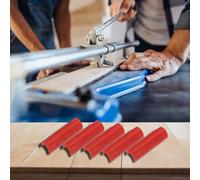 Lot de 10 manchons de protection manuels en plastique durable en forme de U pour carreaux contre les rayures et les dommages lors de la coupe (10 pièces, rouge)