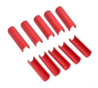 Lot de 10 manchons de protection pour carrelage en forme de U pour une efficacité de coupe manuelle (10 pièces, noir)