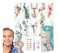 Lot de 10 marque-pages aquarelle | Décoration esthétique pour étudiants, enseignants, amis, école, filles