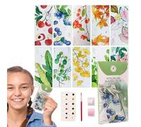 Lot de 10 marque-pages aquarelles - Pour étudiants, enseignants, amis,