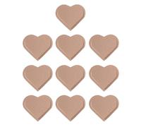 Lot de 10 marque-pages en cuir synthétique en forme de cœur - Marquage de livre créatif et simple - Bible pour lire