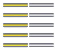Lot de 10 Marque-pages en PVC pour Dyslexiques,Bandes de Surbrillance Transparentes,Guide de Lecture pour Étudiants et Enseignants, Assistant d'Apprentissage