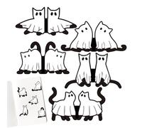 Lot de 10 marque-pages magnétiques - Accessoires de lecture en forme de chat noir - Pour et enseignants, lecteurs, chrétiens, enseignements à domicile, école, salle de t