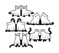Lot de 10 marque-pages magnétiques mignons chats - Accessoires de lecture | Marque-page amusant pour enfants, enseignants, lecteurs, maison chrétienne, école, salle de t