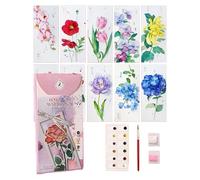 Lot de 10 marque-pages pour femmes qui aiment lire - Porte-page aquarelle - Marque-page pour étudiants, enseignants, amis,