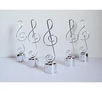 Lot de 10 marque-place sur le thème de la musique, notes musicales, bonbonnières, centre de table