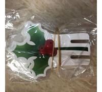 Lot de 10 marque-places pour verres à vin de Noël avec motif chapeau de Père Noël, papier recyclé vierges pour étiquetage du nom des invités et décoration de table (F)