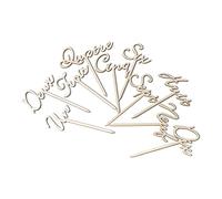 Lot de 10 Marque Table Mariage Bois