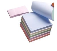 Lot de 10 marqueurs de page adhésifs colorés pour étudiants - Forte adhérence - Petit carnet de notes - Bande de papier - Taille M