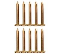 Lot de 10 marqueurs d'enquête en acier pour clous de 3/5/7/8/10 cm - Taille compacte - Pour enquête et participation - Croix en acier