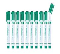 Lot de 10 marqueurs effaçables à sec pour tableau blanc avec gomme, pointe fine de 0,5 mm, écriture lisse, marqueurs pour enseignant, salle de classe, préscolaire, dessin, leçon