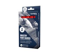 Lot de 10 Marqueurs peintures industrielles 2-4mm Rouge LYRA