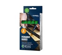 Lot de 10 Marqueurs permanents 2-6mm Vert LYRA