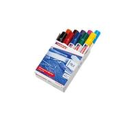 Lot de 10 marqueurs permanents 500 - Pointe biseautée - Tailles de trait 2-7 mm - Rechargeables - Séchage instantané - Couleurs assorties