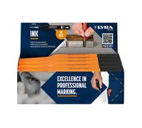 Lot de 10 Marqueurs permanents pour trous profonds Noir LYRA INK