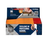 Lot de 10 Marqueurs permanents pour trous profonds Rouge LYRA INK