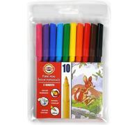 Lot de 10 marqueurs uniques Koh-I-Noor 7710/2AJ - parfaits pour la créativité, le dessin et le coloriage ! Créez des œuvres d'art uniques dès aujourd'hui !