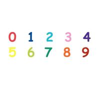 Lot de 10 maxi tampons Les chiffres de 0 à 9