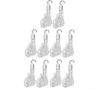 Lot de 10 mécanismes de contrôle d'inclinaison pour mini rails de tête aveugle avec interface d'engrenage de type D et construction bi-matériau