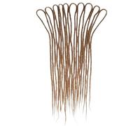 Lot de 10 mèches de cheveux longs torsadés en fibre synthétique résistante à la chaleur - Cheveux bouclés afro - Crochet et dreadlocks