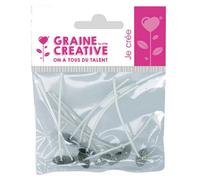 Lot de 10 meches enduites pour bougies