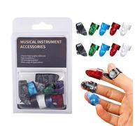 Lot de 10 médiators confortables antidérapants et réutilisables pour guitare électrique | Uitar pour pouce et index, pour la pratique du studio à domicile, le jeu, la performance, le ukulélé, le banjo