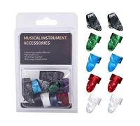 Lot de 10 médiators confortables antidérapants réutilisables pour banjo et accessoires de guitare, pour la maison et l'étude, l'interprétation et la performance ukulélé Banjo