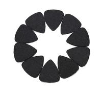 Lot de 10 médiators en feutre de laine, médiators portables de 3 mm pour ukulélé, accessoires pour guitare électrique, acoustique et basse (Noire)