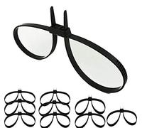 Lot de 10 menottes à fermeture Éclair jetables pour la police, entièrement réglable, double verrouillage autobloquant/très épais en plastique, résistance à la traction : 200 kg.