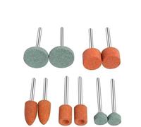 Lot de 10 meules abrasives à tige 3 mm for outils rotatifs et accessoires wanglan(Bianco)