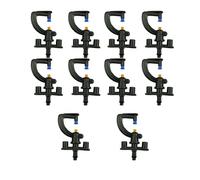 Lot de 10 micro-arroseurs rotatifs pour serre (buse réfractaire en forme de G)