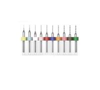 Lot de 10 micro-forets hélicoïdaux en acier tungstène 0,3 mm à 1,2 mm PCB pour pierre rugueuse, bijoux, poinçonnage, gravure