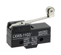 Lot de 10 micro-interrupteurs à levier à charnière centrale LXW5-11G3, série LXW5, interrupteur de fin de course de réinitialisation, interrupteur de course momentané(Silver)