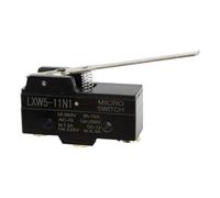 Lot de 10 micro-interrupteurs à levier charnière LXW5-11N1, série LXW5, interrupteur fin course réinitialisation, déplacement momentané(Silver contact)