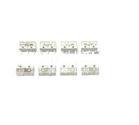 Lot de 10 micro-interrupteurs bleus transparents HUANO V2 for souris de jeu 80 millions de boutons gauche et droit(10Pcs White)
