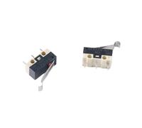 Lot de 10 micro-interrupteurs de fin de course NO NC, 3 broches, bornes PCB, 1 A, 125 V, levier à arc à rouleau, action rapide, poussoir(Arc Lever)