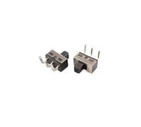 Lot de 10 micro-interrupteurs SS-12D06 1P2T 3P 3 pieds 2 poignées de vitesse longueur 5 mm interrupteur à bascule à pied courbé