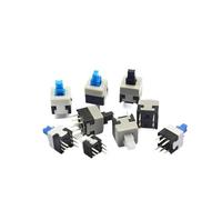 Lot de 10 micro-interrupteurs tactiles à verrouillage/déverrouillage automatique, 5,8 x 5,8, 7 x 7, 8 x 8, 8,5 x 8,5 mm, 6 broches(8.5x8.5mm UNLOCK)