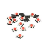 Lot de 10 micro-interrupteurs tactiles SMD 4 broches, 6 x 6 x 3,1 mm, rouge(4 Pin switch)