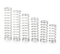 Lot de 10 micro-ressorts compression en acier inoxydable 1,0 mm, diamètre extérieur 5-15, longueurs 45, 50, 20, 15(15mm,13mm/1.0mm)