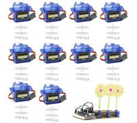 Lot de 10 micro-servomoteurs 9G : mini servomoteur pour Arduino, mini servomoteur avec câble, micro servo moteur pour robot radiocommandé/main/marche, hélicoptère, avion, voiture, bateau