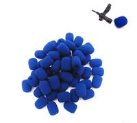 Lot de 10 microphones compacts de rechange en mousse pour une meilleure performance de capture vocale (bleu)