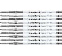 Lot De 10 Mines D'encre Indélébile Express 775 Pour Stylos À Bille, Pointe Médium (Noir)