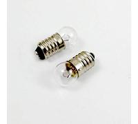 Lot de 10 mini ampoules E10 à culot à vis pour lampe torche, 6V 0.5A 6.0volts