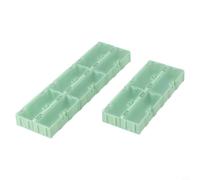 Lot de 10 mini boîtes de rangement pour puces électroniques et petits matériels avec mécanisme de verrouillage sécurisé et structure emboîtable pour l'organisation de l'atelier 75 x 31,5 x 21,5 mm
