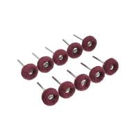 Lot De 10 Mini-brosses Abrasives En Nylon For Perceuse, Avec Tige De 3 Mm, Compatibles Avec Les Accessoires For Outils Rotatifs Dremel(Red)