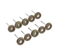 Lot De 10 Mini-brosses Abrasives En Nylon For Perceuse, Avec Tige De 3 Mm, Compatibles Avec Les Accessoires For Outils Rotatifs Dremel(Yellow)