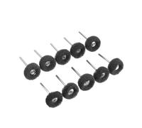 Lot De 10 Mini-brosses Abrasives En Nylon For Perceuse, Avec Tige De 3 Mm, Compatibles Avec Les Accessoires For Outils Rotatifs Dremel(Black)